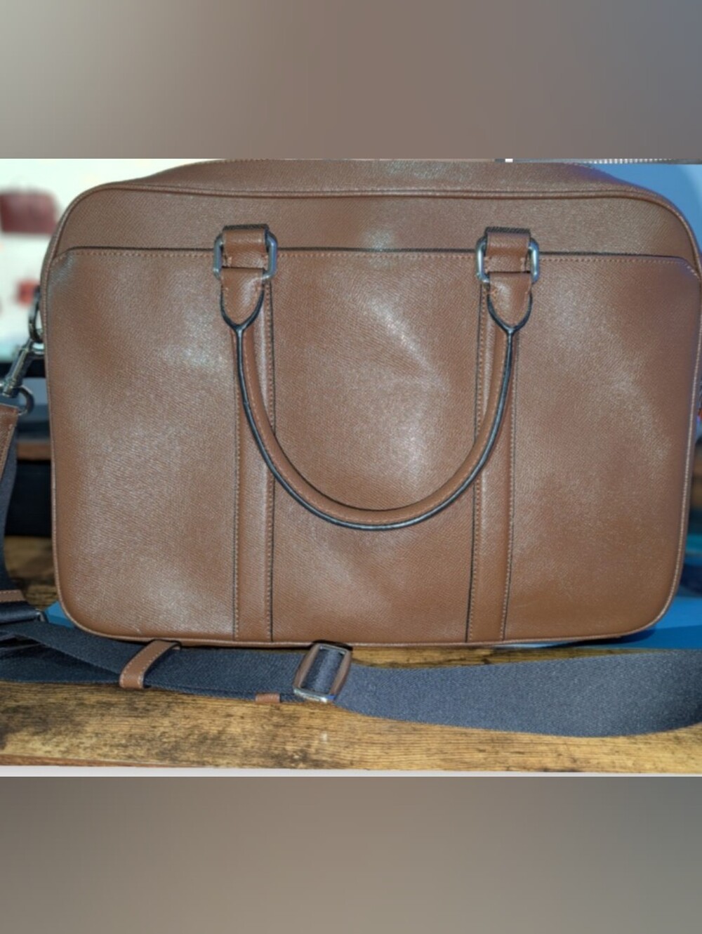 Coach Brown Leather Briefcase